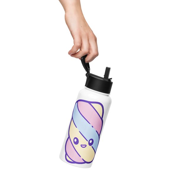 stainless-steel-water-bottle-with-a-straw-lid-white-32-oz-front-6a37e4bb15503.jpg Het VRides Spekje Water Bottle β Zoet van buiten, ijskoud van binnen!