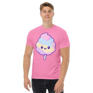 unisex-classic-tee-azalea-front-6a37dbafae785.jpg Het VRides Suikerspin T-shirt β Luchtig, Zoet & Kermisproof!