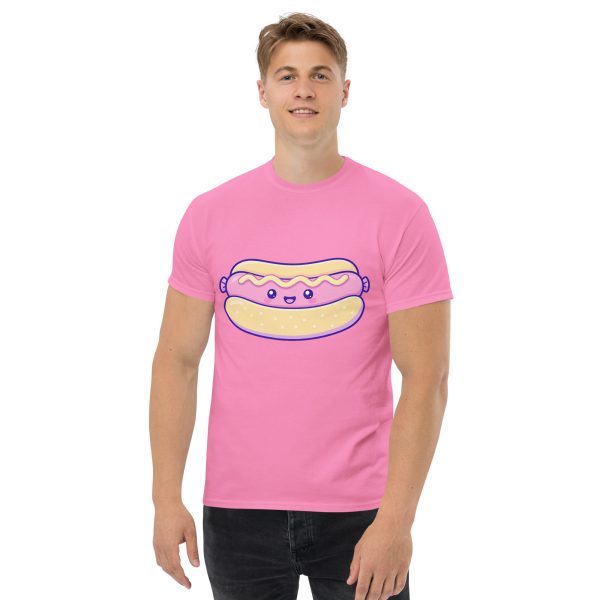 unisex-classic-tee-azalea-front-6a37de5554ee3.jpg Het VRides Hotdog T-shirt β Sappig, Snacky & Klaar voor de Kermis!