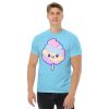 unisex-classic-tee-sky-front-6a37dbafaf281.jpg Het VRides Suikerspin T-shirt β Luchtig, Zoet & Kermisproof!